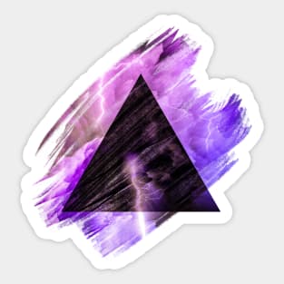 Abstract Lightning Triangle Sticker